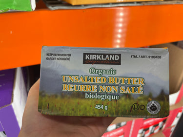 Image of Kirkland Signature Organic Unsalted Butter - 1 x 454 Grams